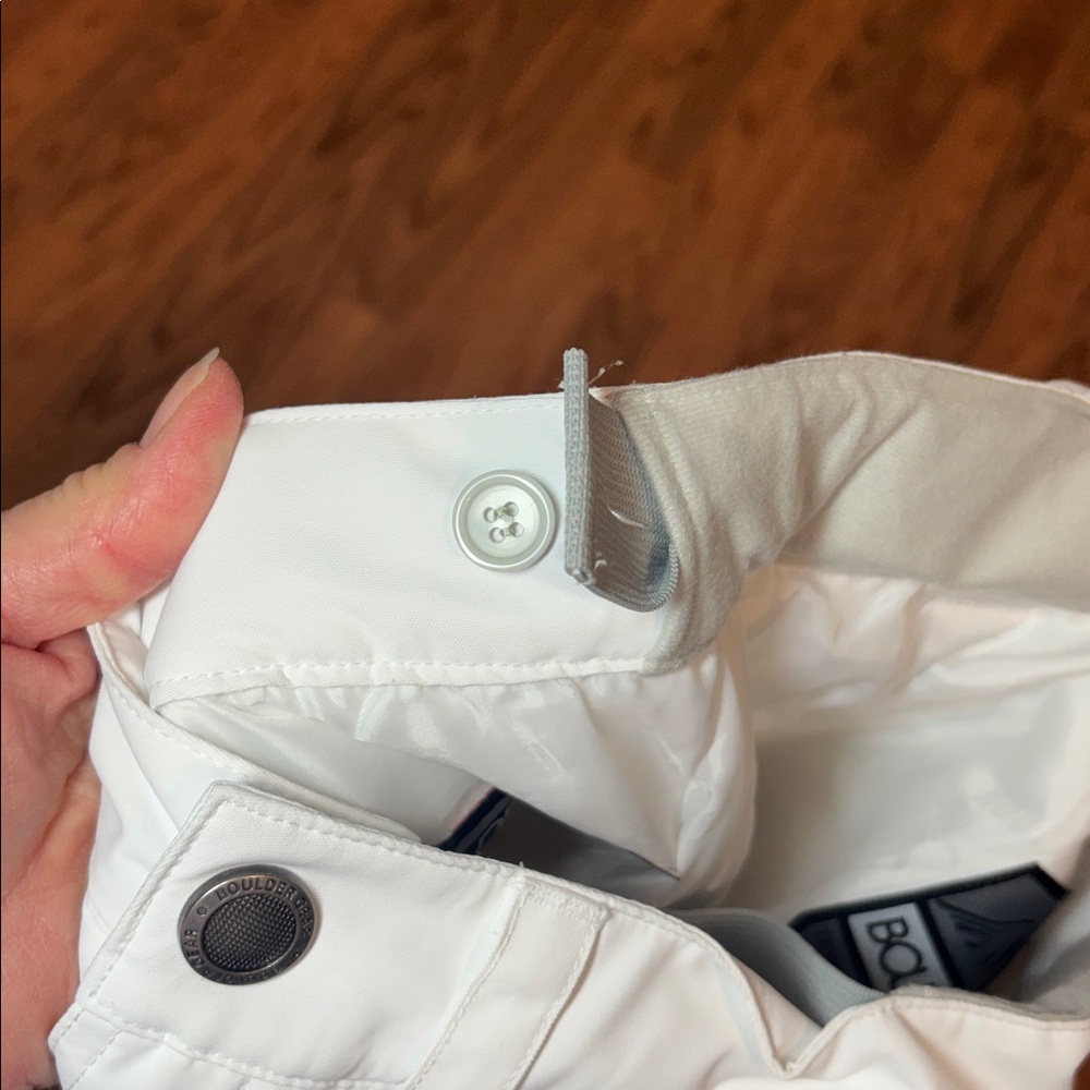 Boulder Gear White Snow Pants, ski, youth, Medium - Picture 4 of 12